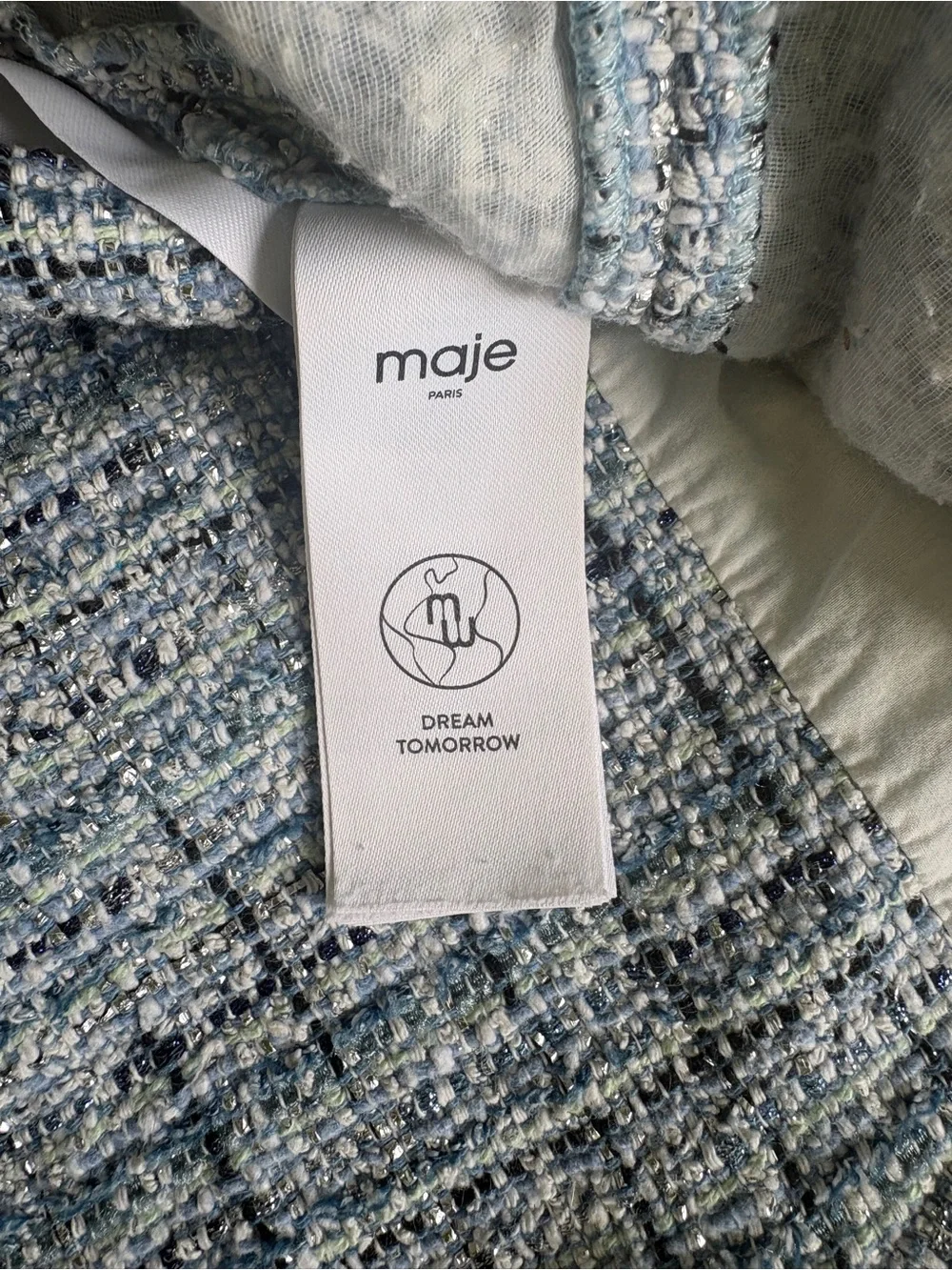 STYLED BUNDLE: Ganni Button Down and Maje Tweed Mini Skirt - Picture 5 of 9